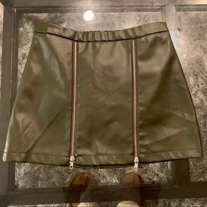 Vegan Leather Mini Skirt